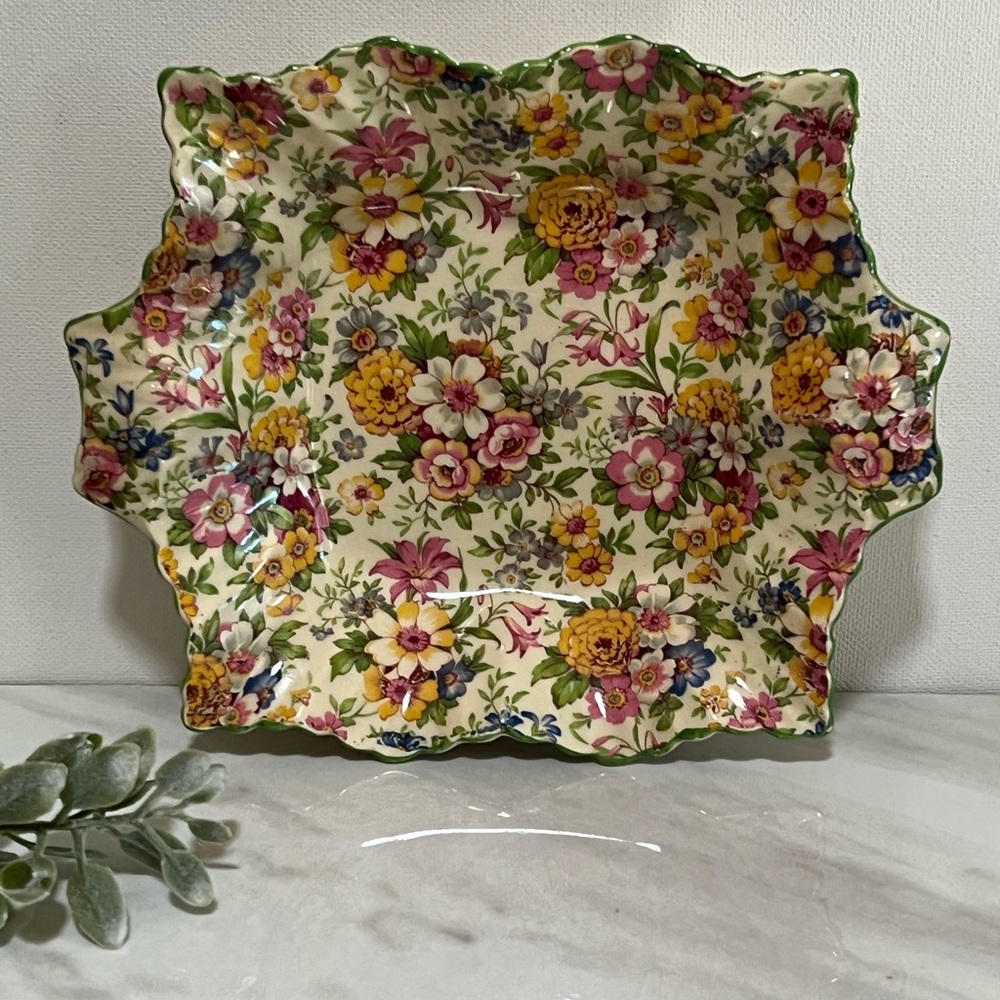 Vintage James Kent Chintz Nut Dish